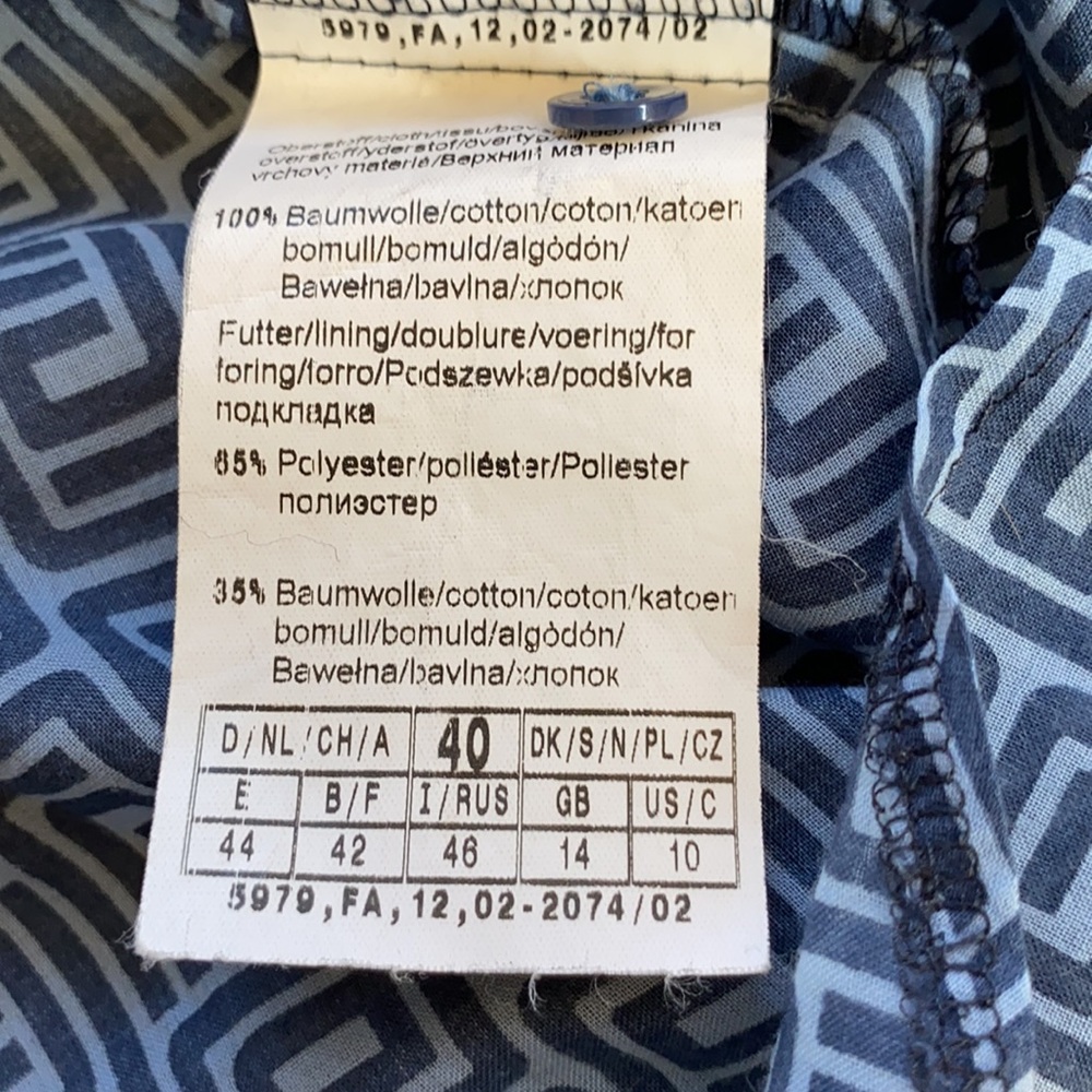 Bianca Patterned Blouse Blue - image 7